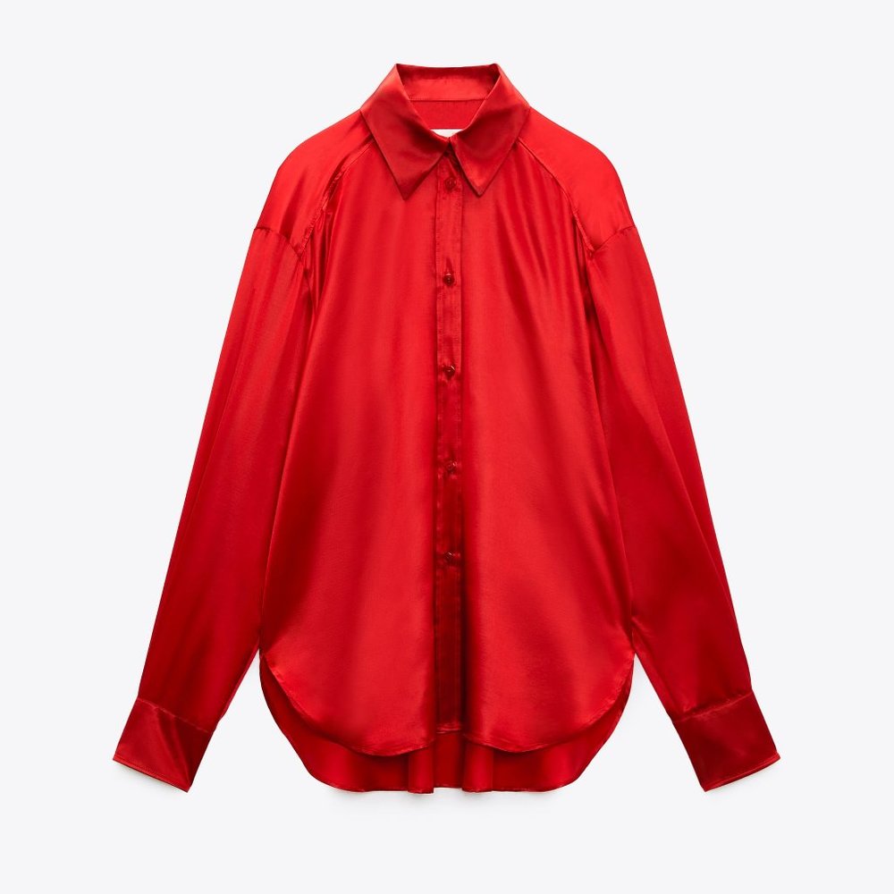 Zara Red Blouse